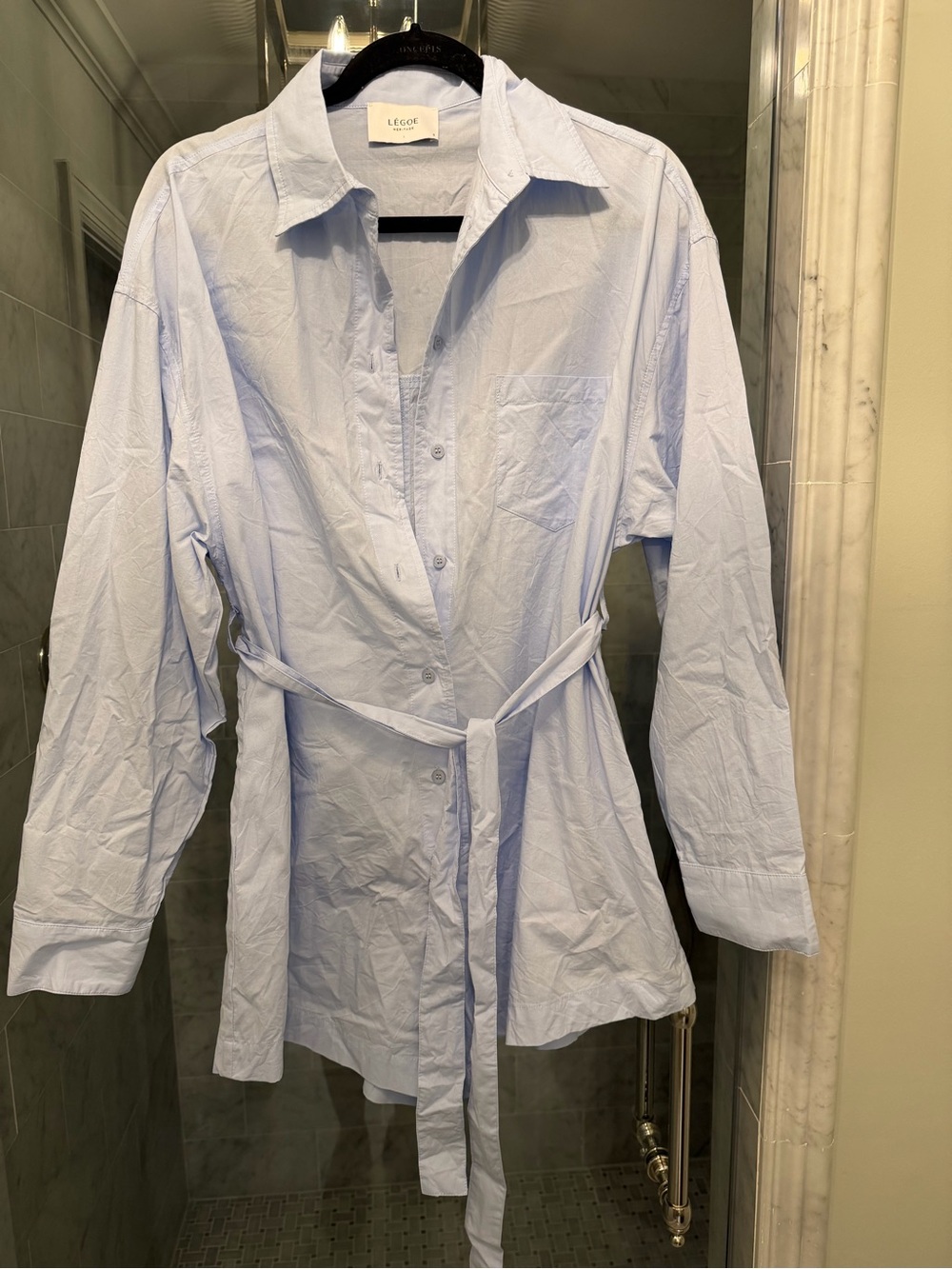 Legoe Heritage Louie Poplin Romper in Sky Blue